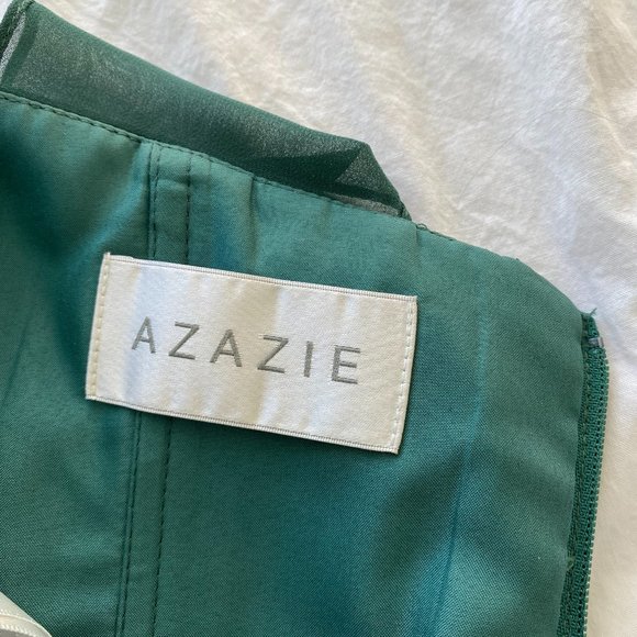 Azazie | Ginger Dress | Dark Green - Picture 5 of 6